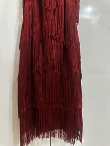 Boho Fringe Halter Neck Dress