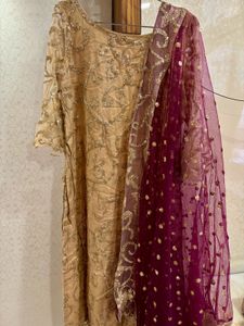 Stunning Sequin Embellished Ethnic Kurta Plazo Set