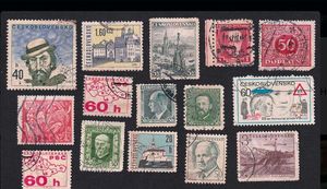 65 (1940-60s) Czechoslovakia - assorted stamps.