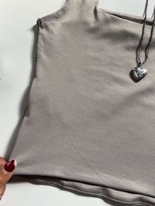 Square neck crop top