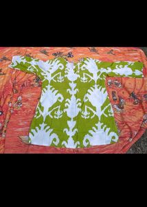 Lime Green Printed Co-ord Set