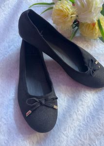 Sparkly Black Ballerina Flats