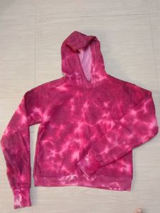 Trendy Tie-Dye Pink Hoodie