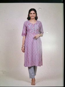 Elegant Printed Kurta with Pants
