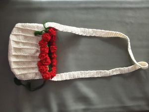 crochet potli rose bag