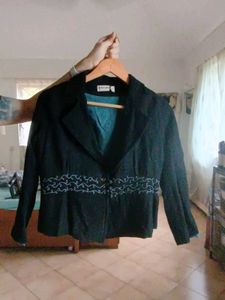 Pure Wool Embroidered Fabindia Coat