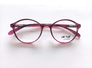 iKON Round Eyeglasses - Raspberry