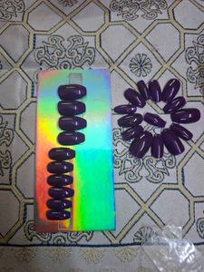 Purple Press-On Nails