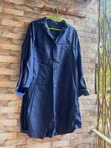 Denim Shirt Dress | XL