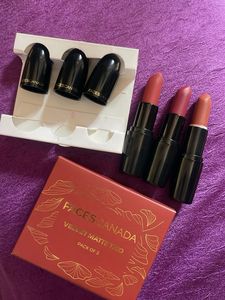 Faces Canada Velvet Matte Trio Lipsticks