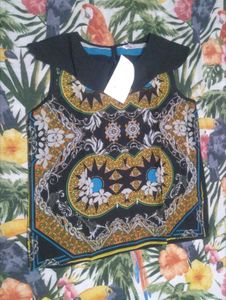 Vibrant Patterned Sleeveless Top