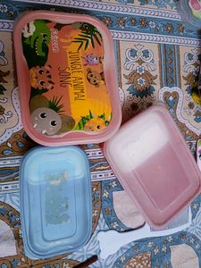 Combo Of 3 Plastic Lunch