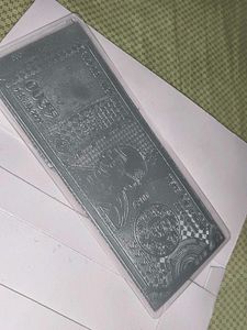 999 Silver Gandhi Note &amp; Peacock Feather