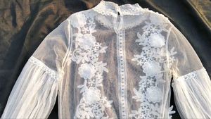 White Floral Lace Blouse