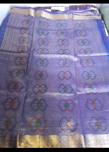 Elegant Blue Silk Saree