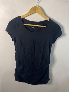 H&amp;M Mama Basic Black Maternity Top