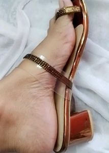 Mochi Bronze Heels