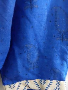 Elegant Blue Kurti With Pajama And Dupatta