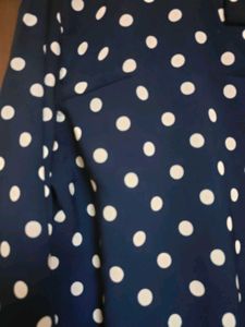 Navy Polka Dot Bell Sleeve Top