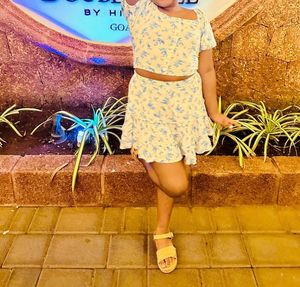 crop top and skirt set for 9-10yrs girl