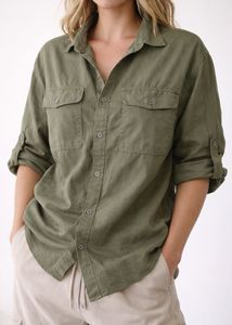 🚨sale🚨Olive Green Utility Shirt
