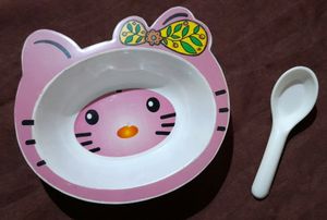 Bowl With A Spoon For Kids