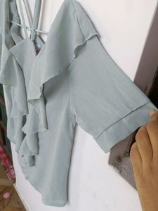 A Top With Designer Neck For Women
