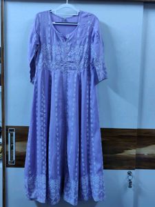 40 Size -l Lavender Anarkali Set