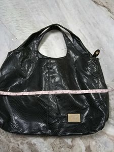 Anne Klein Chic Black Textured Hobo Bag