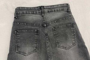 Charcoal Wide Leg Jeans