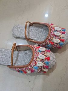 Boho Embellished Flats