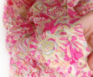 Beautiful Pink Floral Ethnic Gown