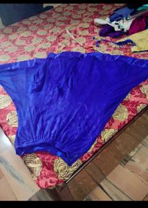 Girls Royal Blue Lehenga Choli