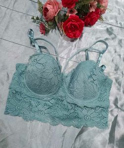 Teal Lace Bralette