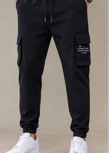 Black Cargo Jogger Pants