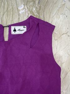 Stylish Purple Sleeveless Top