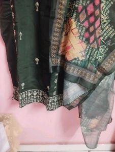 Green Kurta Set with Dupatta(new)