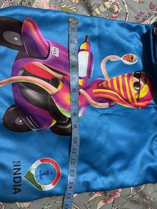 Unique Blue "i for India" Tote Bag
