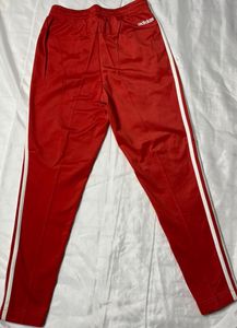 Red &amp; White Stripe Track Pants