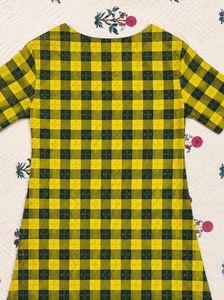 Green Checkered Kurta
