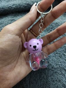 Cute Bear Lip Gloss Keychain (New)