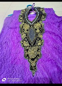 Beautiful Purple Embroidered Anarkali Gown