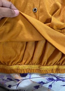 Y2K Inspired Mustard Top