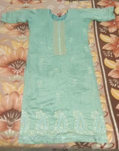 Elegant Blue Embroidered Kurta