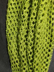 Green Crochet Scarf