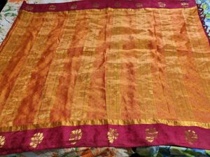 Elegant Silk Saree with Gold Zari