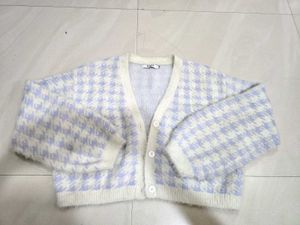 fuzzy Pinteresty cardigan