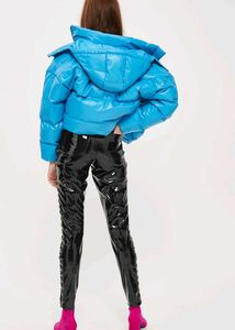 TOPSHOP MOTO Lace-Up Vinyl Pants