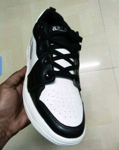 Stylish Black & White Sneakers