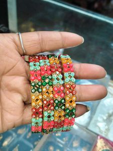 Colorful Beaded Bangle Set